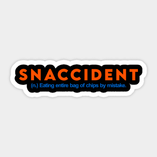 SNACCIDENT Sticker